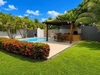 Casa de Condomínio com 4 Quartos à venda, 250m² no Jauá (Abrantes), Camaçari