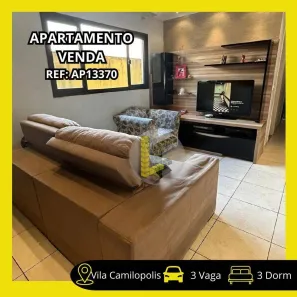 Apartamento com 3 Quartos à venda, 107m² no Vila Camilópolis, Santo André