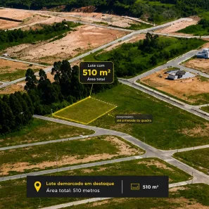 Lote/Terreno à venda, 510m² no Areias de Baixo, Governador Celso Ramos