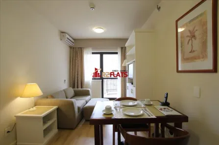 Flat com 1 Quarto para alugar, 35m² no Itaim Bibi, São Paulo