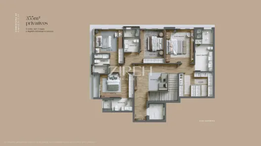 Cobertura com 5 Quartos à venda, 357m² no Cabral, Curitiba