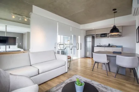 Apartamento com 1 Quarto para alugar, 63m² no Cidade Monções, São Paulo