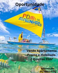 Apartamento com 2 Quartos à venda, 55m² no Porto de Galinhas, Ipojuca