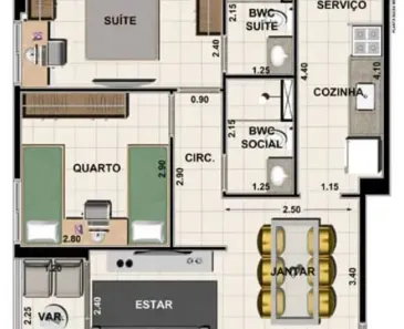 Apartamento com 2 Quartos à venda, 56m² no Torreão, Recife