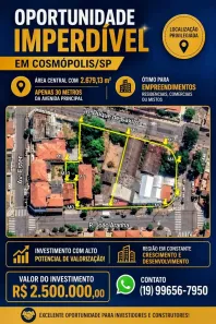 Galpão/Depósito/Armazém à venda, 2679m² no Centro, Cosmópolis