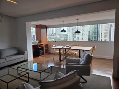 Apartamento com 3 Quartos para alugar, 120m² no Brooklin Paulista, São Paulo
