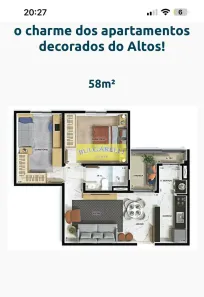 Apartamento com 2 Quartos à venda, 58m² no Jardim do Lago, Jundiaí