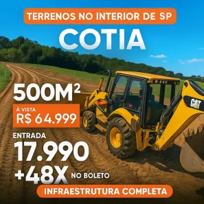Lote/Terreno à venda, 500m² no Recreio Topázio (Caucaia do Alto), Cotia