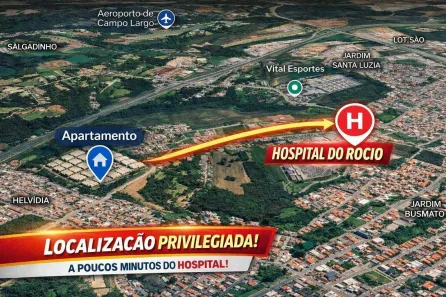 Apartamento com 2 Quartos à venda, 50m² no Loteamento São Gerônimo, Campo Largo