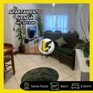Apartamento com 3 Quartos à venda, 96m² no Santa Paula, São Caetano do Sul