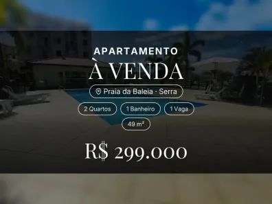 Apartamento com 2 Quartos à venda, 49m² no Praia da Baleia, Serra