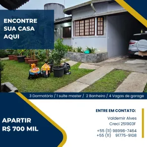 Casa com 3 Quartos à venda, 80m² no Centro, Ribeirão Pires