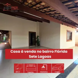 Casa com 3 Quartos à venda, 200m² no Flórida, Sete Lagoas