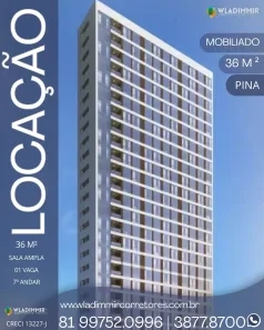 Flat com 1 Quarto para alugar, 36m² no Pina, Recife
