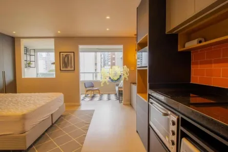 Flat com 1 Quarto para alugar, 37m² no Pinheiros, São Paulo
