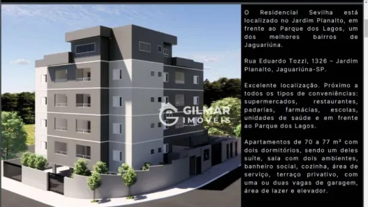 Apartamento com 2 Quartos à venda, 77m² no Jardim das Laranjeiras, Jaguariúna