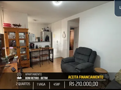 Apartamento com 2 Quartos à venda, 45m² no Bom Retiro, Betim