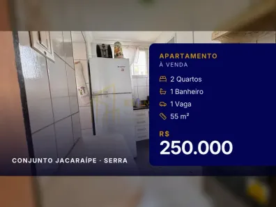 Apartamento com 2 Quartos à venda, 55m² no Conjunto Jacaraípe, Serra