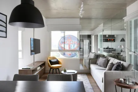 Apartamento com 1 Quarto para alugar, 64m² no Cidade Monções, São Paulo