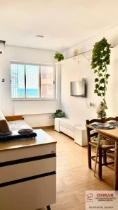 Kitnet com 1 Quarto à venda, 43m² no Itararé, São Vicente