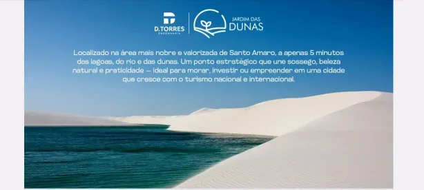 Lote/Terreno à venda, 200m² no Jardim das Dunas, Santo Amaro do Maranhão
