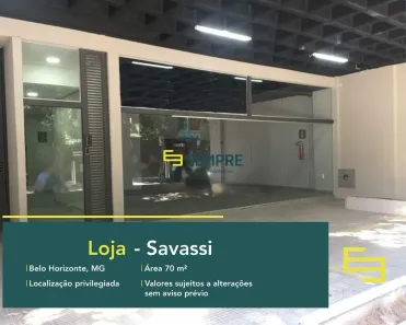 Ponto Comercial à venda, 70m² no Savassi, Belo Horizonte