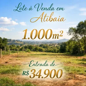 Lote/Terreno à venda, 1000m² no Tanque, Atibaia