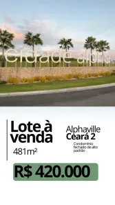 Lote/Terreno à venda, 481m² no Cidade Alpha, Eusébio