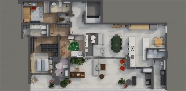 Apartamento com 3 Quartos à venda, 178m² no Pinheiros, São Paulo