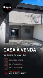 Casa com 3 Quartos à venda, 128m² no Jardim Planalto, Goiânia
