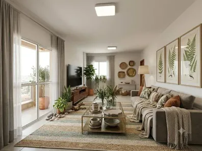 Apartamento com 3 Quartos para alugar, 98m² no Campestre, Santo André