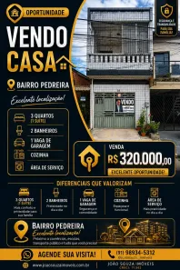Casa com 3 Quartos à venda, 140m² no Pedreira, Belém