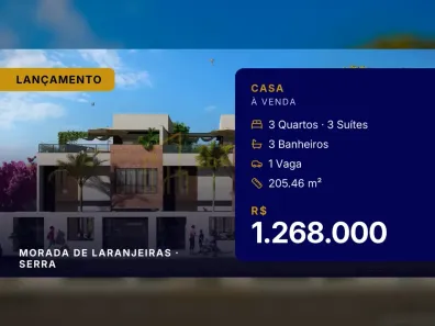 Casa com 3 Quartos à venda, 205m² no Morada de Laranjeiras, Serra