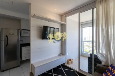 Apartamento com 1 Quarto para alugar, 45m² no Brooklin Paulista, São Paulo