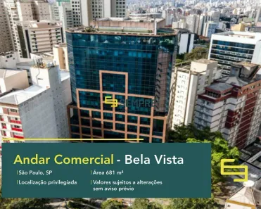 Imóvel Comercial para alugar, 681m² no Bela Vista, São Paulo