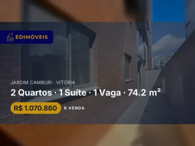 Apartamento com 2 Quartos à venda, 74m² no Jardim Camburi, Vitória
