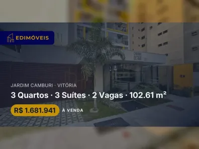 Apartamento com 3 Quartos à venda, 102m² no Jardim Camburi, Vitória