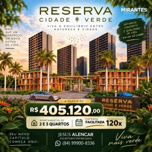 Apartamento com 2 Quartos à venda, 64m² no Ponta Negra, Natal