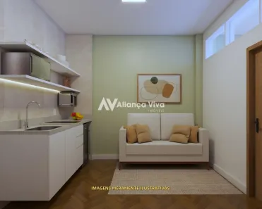 Apartamento com 1 Quarto à venda, 37m² no Botafogo, Rio de Janeiro