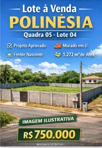 Lote/Terreno à venda, 1272m² no Loteamento Residencial Polinésia, Palmas