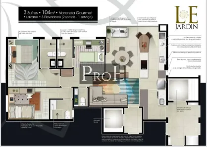 Apartamento com 3 Quartos à venda, 104m² no Centro, São Caetano do Sul