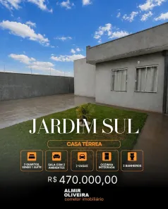 Casa com 2 Quartos à venda, 79m² no Jardim Sul, Sertãozinho