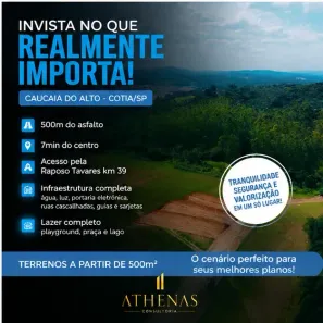 Lote/Terreno à venda, 500m² no Centro (Caucaia do Alto), Cotia