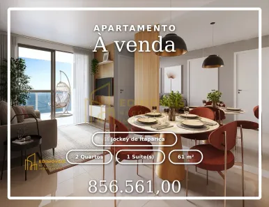 Apartamento com 2 Quartos à venda, 61m² no Jockey de Itaparica, Vila Velha