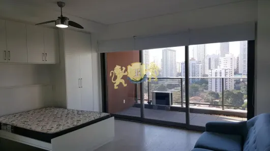 Flat com 1 Quarto para alugar, 40m² no Brooklin Paulista, São Paulo