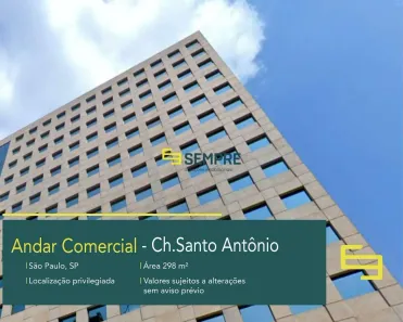 Sala Comercial para alugar, 299m² no Chácara Santo Antônio (Zona Sul), São Paulo