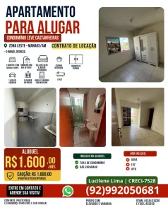 Apartamento com 1 Quarto para alugar, 43m² no Gilberto Mestrinho, Manaus