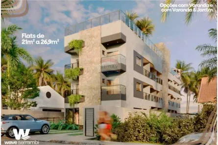 Apartamento com 1 Quarto à venda, 23m² no Enseadinha, Ipojuca