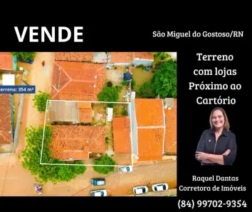 Lote/Terreno à venda, 354m² no Centro, São Miguel do Gostoso