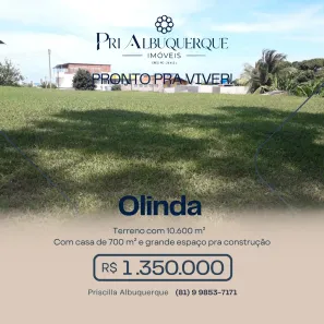 Lote/Terreno à venda, 10000m² no Fragoso, Olinda